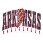 Arkansas Leopard LB DTF Print