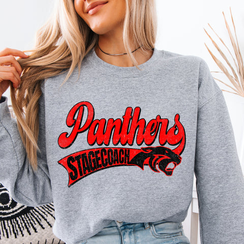 Stagecoach Panthers Distressed Spirit Shop Top