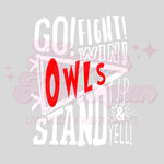 Go! Fight! Win! Owls DTF Print