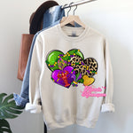 Mardi Gras Hearts Completed Top