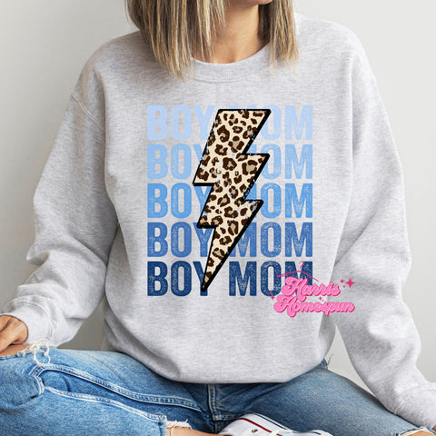 Boy Mom Leopard LB Completed Top