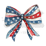 Big Patriotic Bow DTF Print