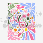 Nurse Floral DTF Print