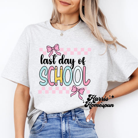 Light Pink Last Day of School Completed Top