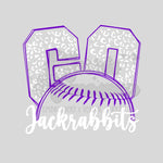 Go Jackrabbits Baseball DTF Print