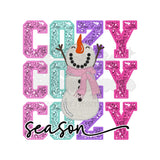 Cozy Season Snowman DTF Print