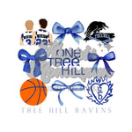 Tree Hill Ravens Bows DTF Print