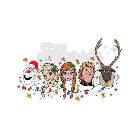 Frozen Christmas Version DTF Print