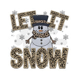 Leopard Let it Snow DTF Print