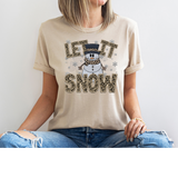 Leopard Let it Snow DTF Print