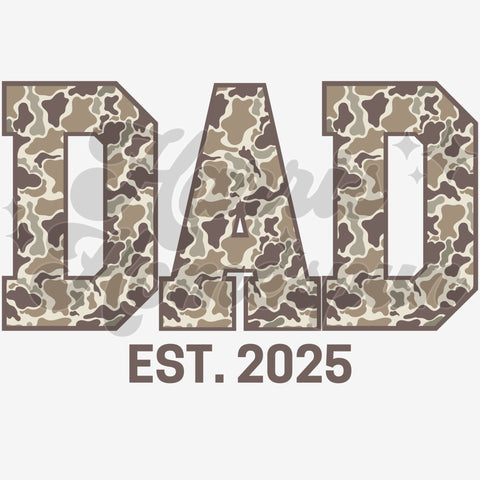 DAD Camo DTF Print