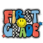 First Grade Smiley DTF Print
