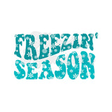 Blue Freezin' Season with Snowflakes DTF Print