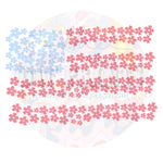 Floral American Flag DTF Print