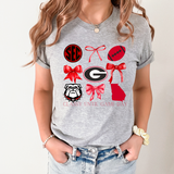 Georgia Bows DTF Print