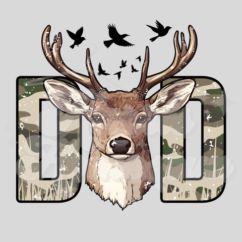 DAD with Deer DTF Print