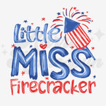 Little Miss Firecracker DTF Print