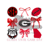 Georgia Bows DTF Print