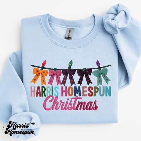 Harris Homespun Christmas Completed Top