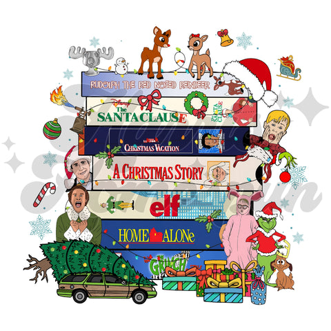 Christmas Movie Classics DTF Print