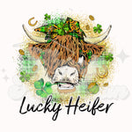 Lucky Heifer DTF Print