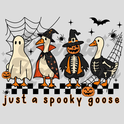 Just a Spooky Goose DTF Print