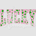 Pink Lucky DTF Print