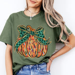 Fall Brushstrokes Pumpkin Stagecoach Spirit Shop Top