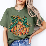 Fall Brushstrokes Pumpkin Stagecoach Spirit Shop Top