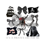 Pirates Bows DTF Print