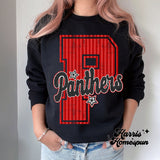 Big P Panthers Red Stripe Completed Top