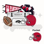 Go Panthers Cooler Football DTF Print