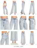 PRE-ORDER Zenana Light Wash Wide Leg Denim Pants