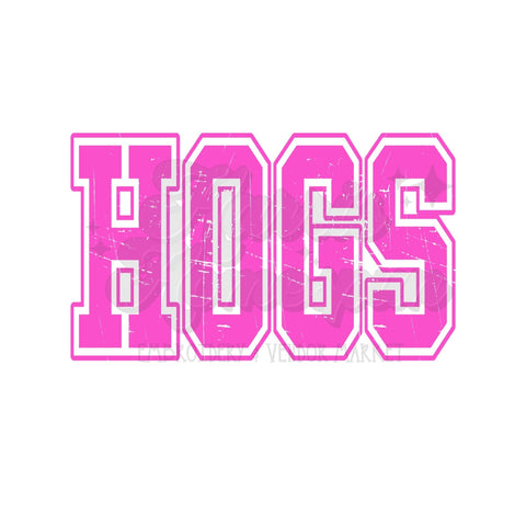 Hot Pink HOGS DTF Print