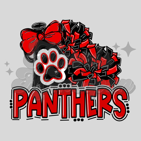 Panthers Cheer DTF Print