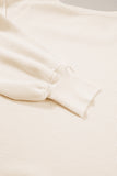 Waffle Knit Ivory Pullover