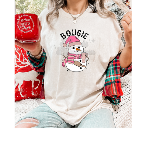 Bougie Snowman DTF Print