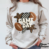 Game Day Football Faux Yarn Completed Top