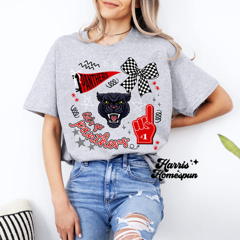 Let’s Go Panthers Collage Completed Top