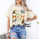 Zoo Animals and Bows Completed Top