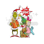 Vintage Grinch DTF Print