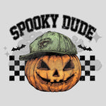 Pumpkin Spooky Dude DTF Print