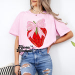 Strawberry with Bow Completed Top