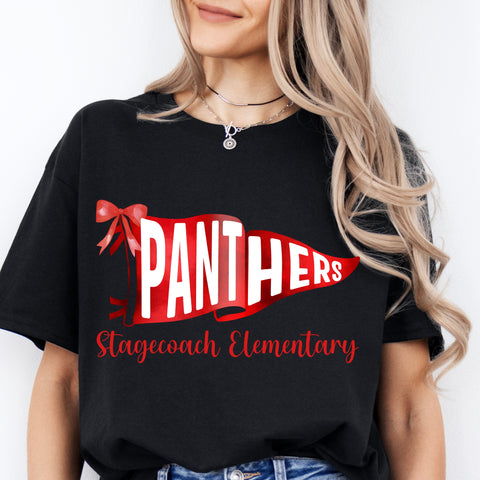 Panthers Flag with Bow Stagecoach Spirit Shop Top