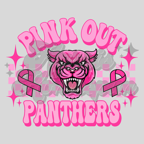 Pink Out Panthers DTF Print