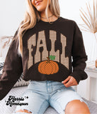 Brown Gingham Fall Completed Top