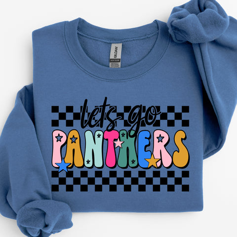 Checkered Lets Go Colorful Panthers Completed Top