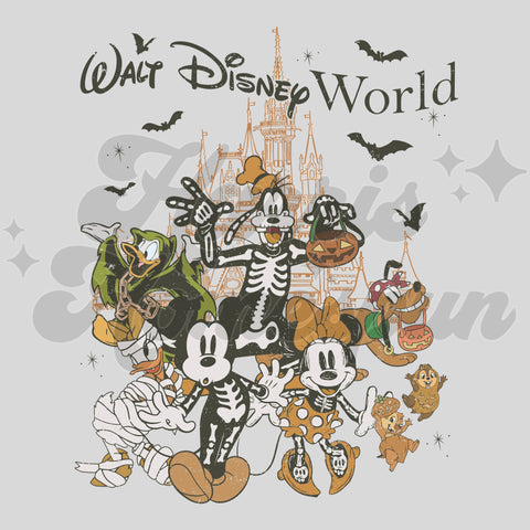 Friends Halloween DTF Print