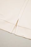 Waffle Knit Ivory Pullover