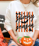 Spooky Season Orange Striped Completed Top
